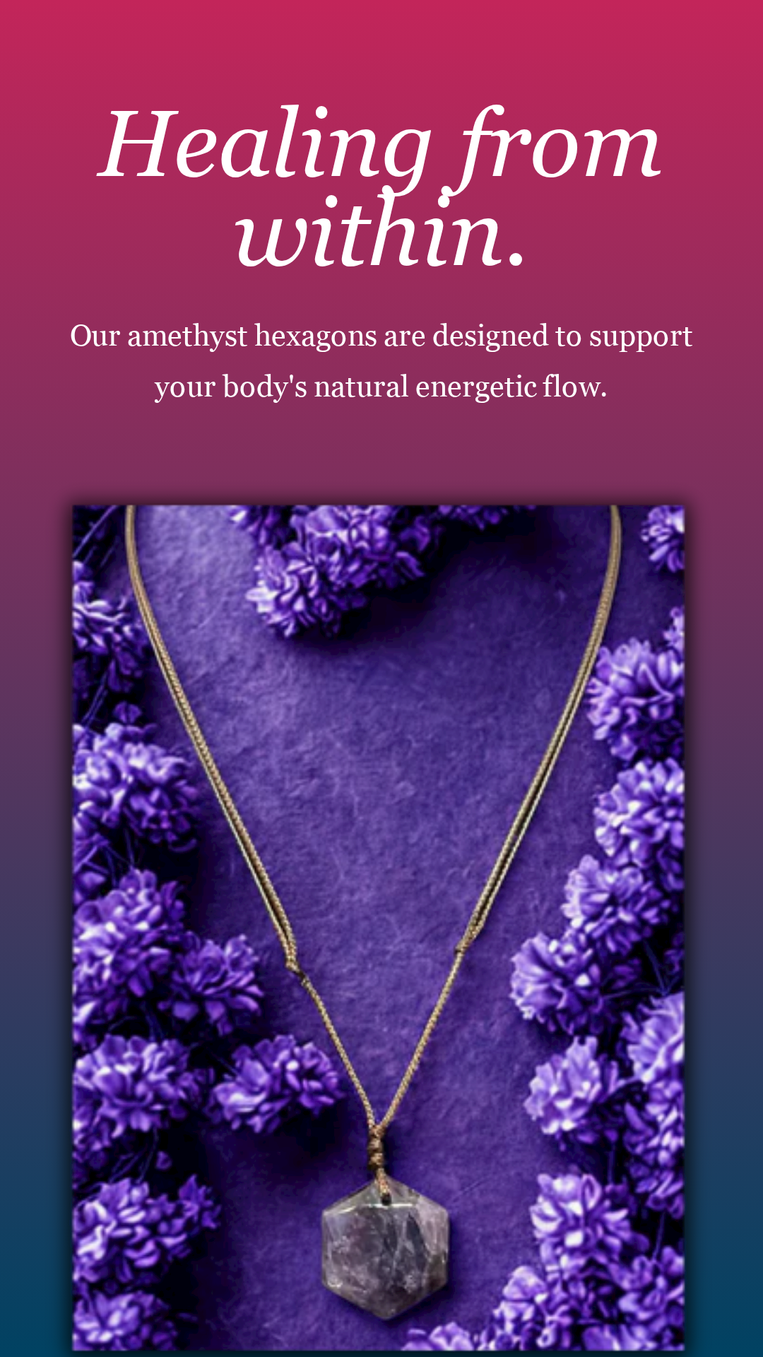 Amethyst Crystal Necklace